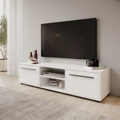 Montalo - TV-Meubel - Wit - 150x40x38 cm