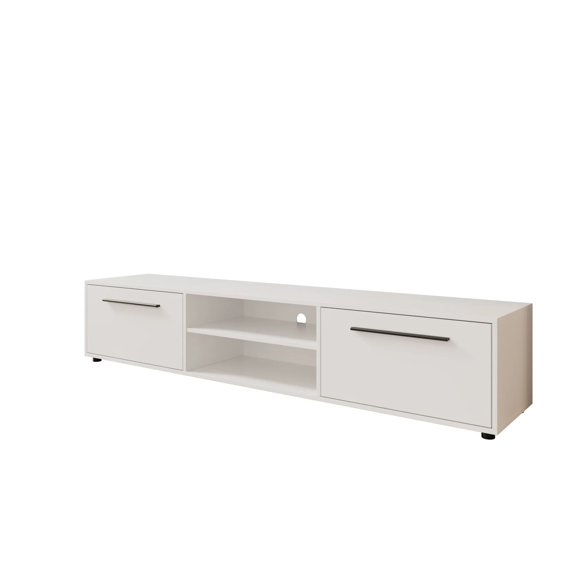 Montalo - TV-Meubel - Wit - 190x40x38 cm