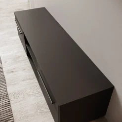 Montalo - TV-Meubel - Zwart - 150x40x38 cm
