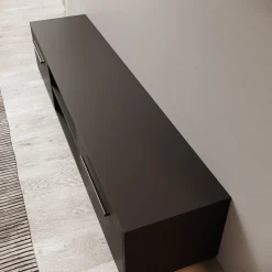 Montalo - TV-Meubel - Zwart - 190x40x38 cm