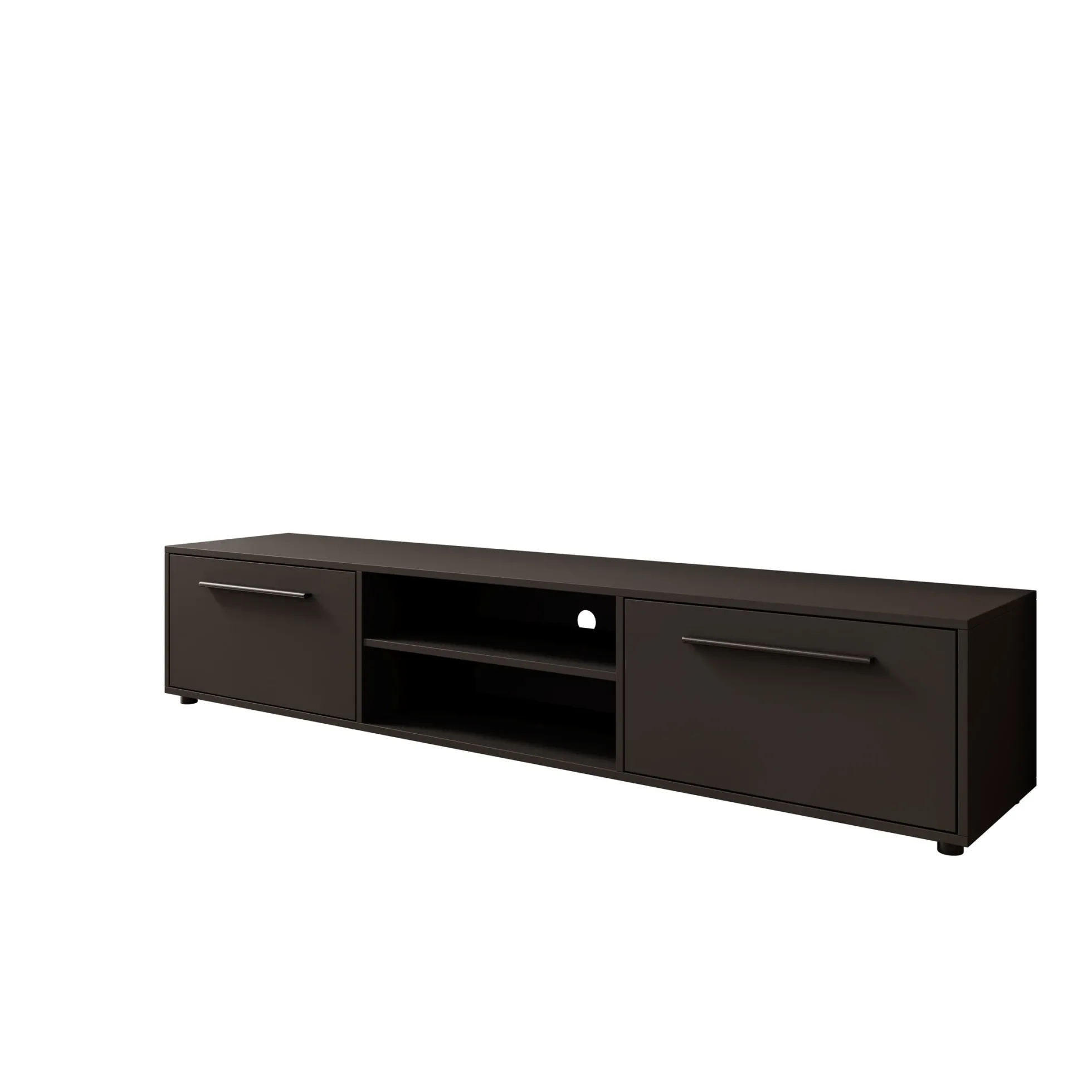 Montalo - TV-Meubel - Zwart - 190x40x38 cm