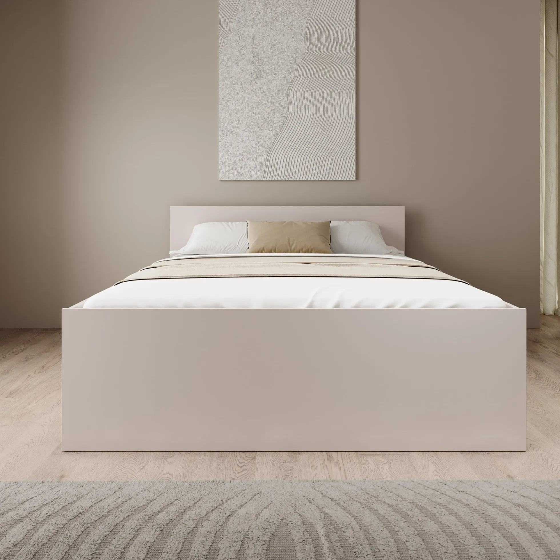 Montalo - Tweepersoonsbed - Beige - 160x200 cm