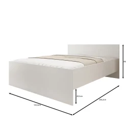 Montalo - Tweepersoonsbed - Wit - 160x200 cm