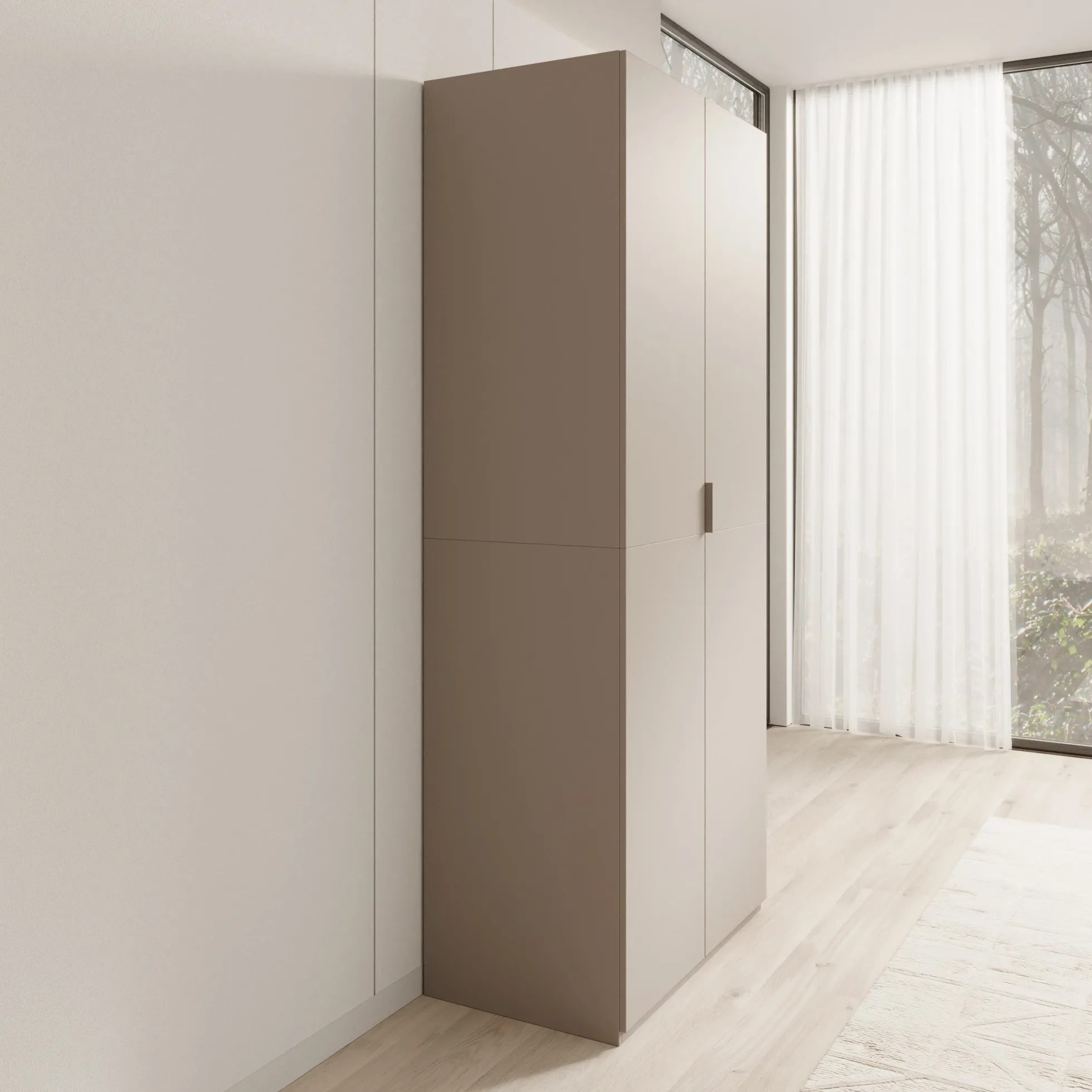 Montclair - Kledingkast 2-deurs - Beige - 90x53x215 cm