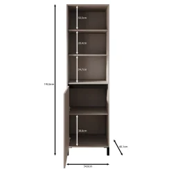 Montellini - Boekenkast - Eikenpatroon - 55x40x193 cm