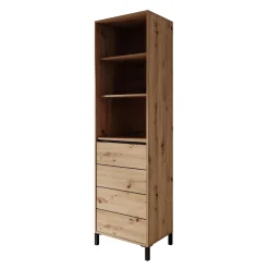 Montellini - Boekenkast - Eikenpatroon - 55x40x193 cm