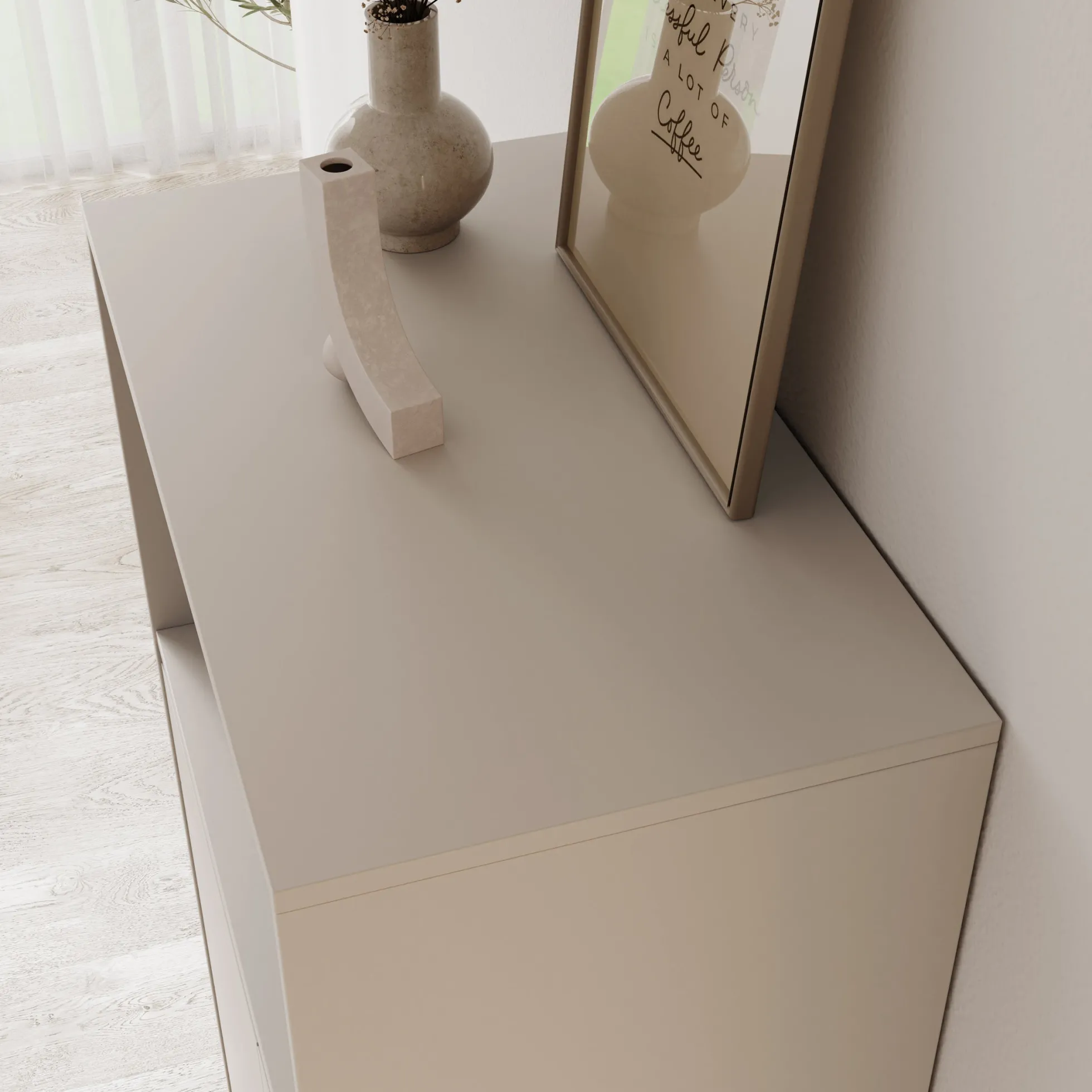Montellini - Dressoir - Beige - 74x40x135 cm