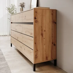 Montellini - Dressoir - Eikenpatroon - 157x40x90 cm