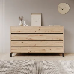 Montellini - Dressoir - Eikenpatroon - 157x40x90 cm