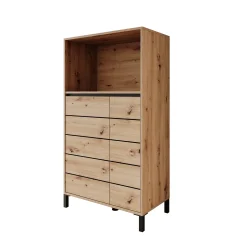 Montellini - Dressoir - Eikenpatroon - 74x40x135 cm