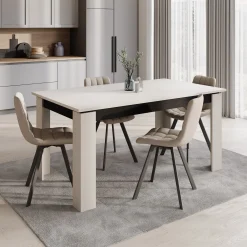 Montellini - Eetkamertafel - Beige - 160x90x77 cm