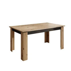 Montellini - Eetkamertafel - Eikenpatroon - 160x90x77 cm