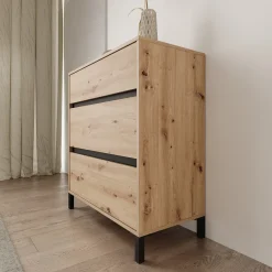 Montellini - Ladekast met 3 lades - Eikenpatroon - 80x40x90