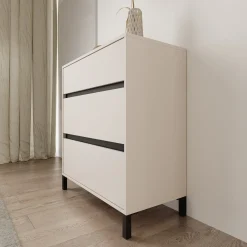 Montellini - Ladekast met 3 lades - Beige - 80x40x90 cm