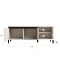 Montellini - TV-Meubel - Beige - 138x40x52 cm