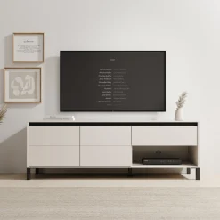 Montellini - TV-Meubel - Beige - 151x40x52 cm