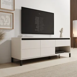 Montellini - TV-Meubel - Beige - 151x40x52 cm