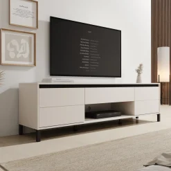 Montellini - TV-Meubel - Beige - 183x40x52 cm