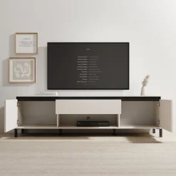 Montellini - TV-Meubel - Beige - 183x40x52 cm
