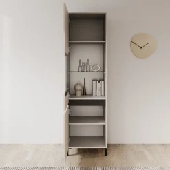 Montellini - Vitrinekast - Beige - 55x40x193 cm