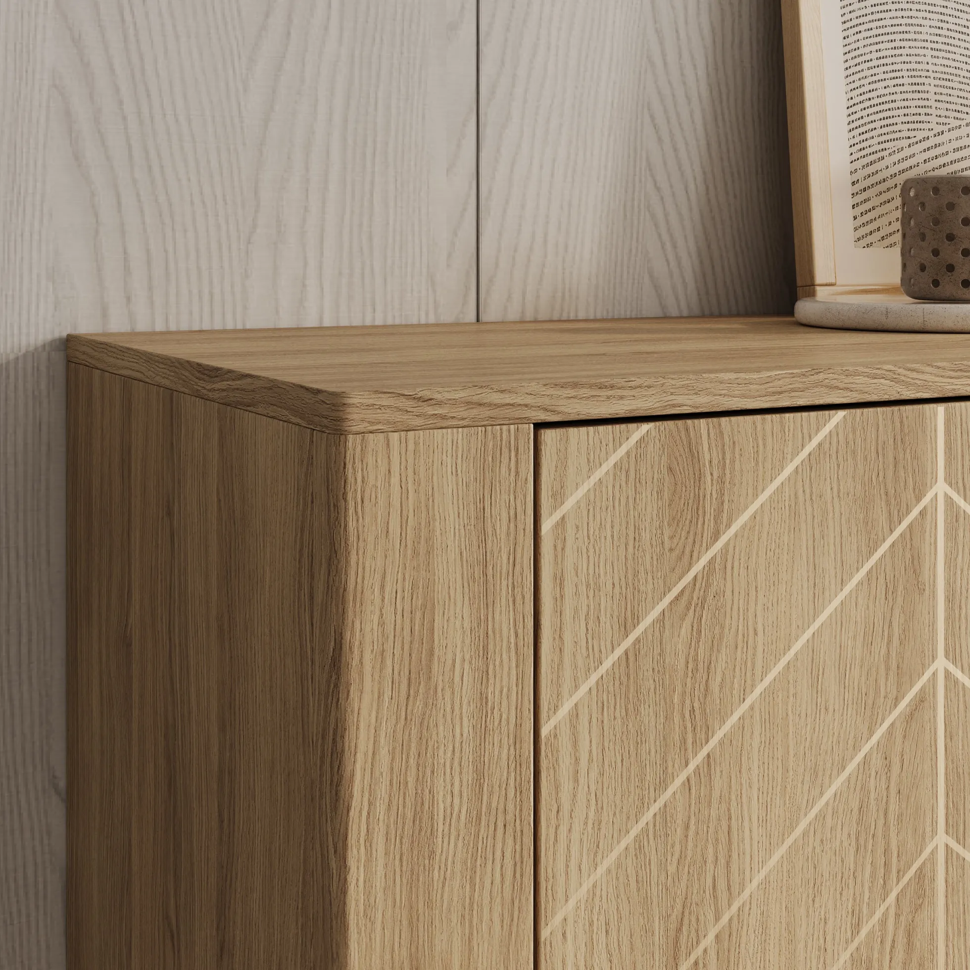 Montera - Dressoir - Eikenpatroon - 154x41x96 cm