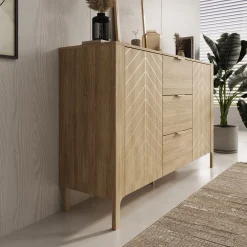 Montera - Dressoir - Eikenpatroon - 154x41x96 cm