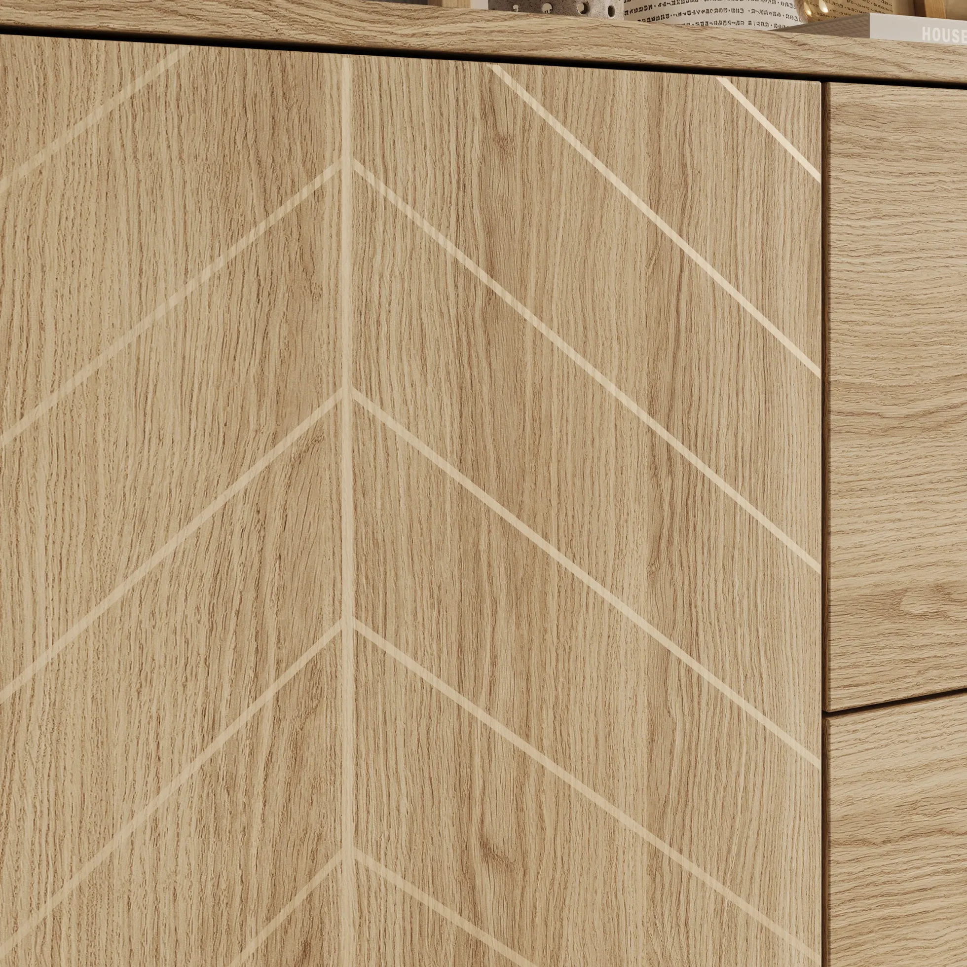 Montera - Dressoir - Eikenpatroon - 154x41x96 cm