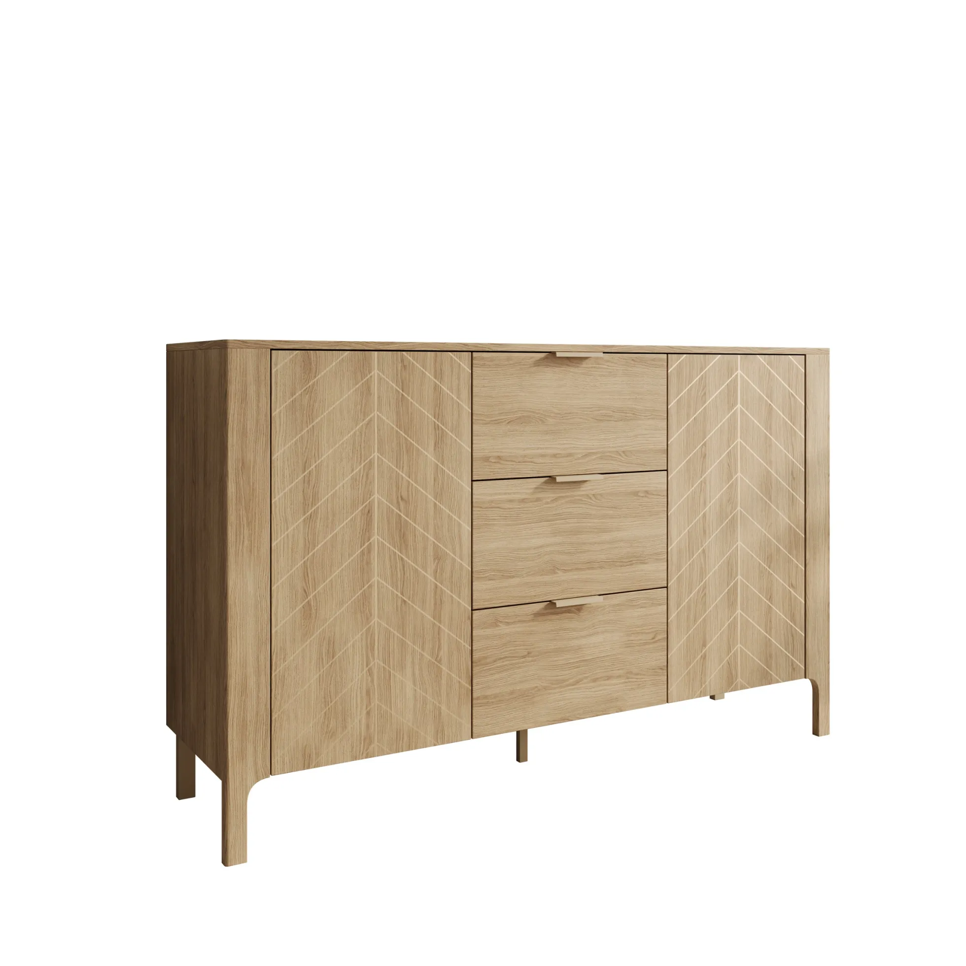 Montera - Dressoir - Eikenpatroon - 154x41x96 cm