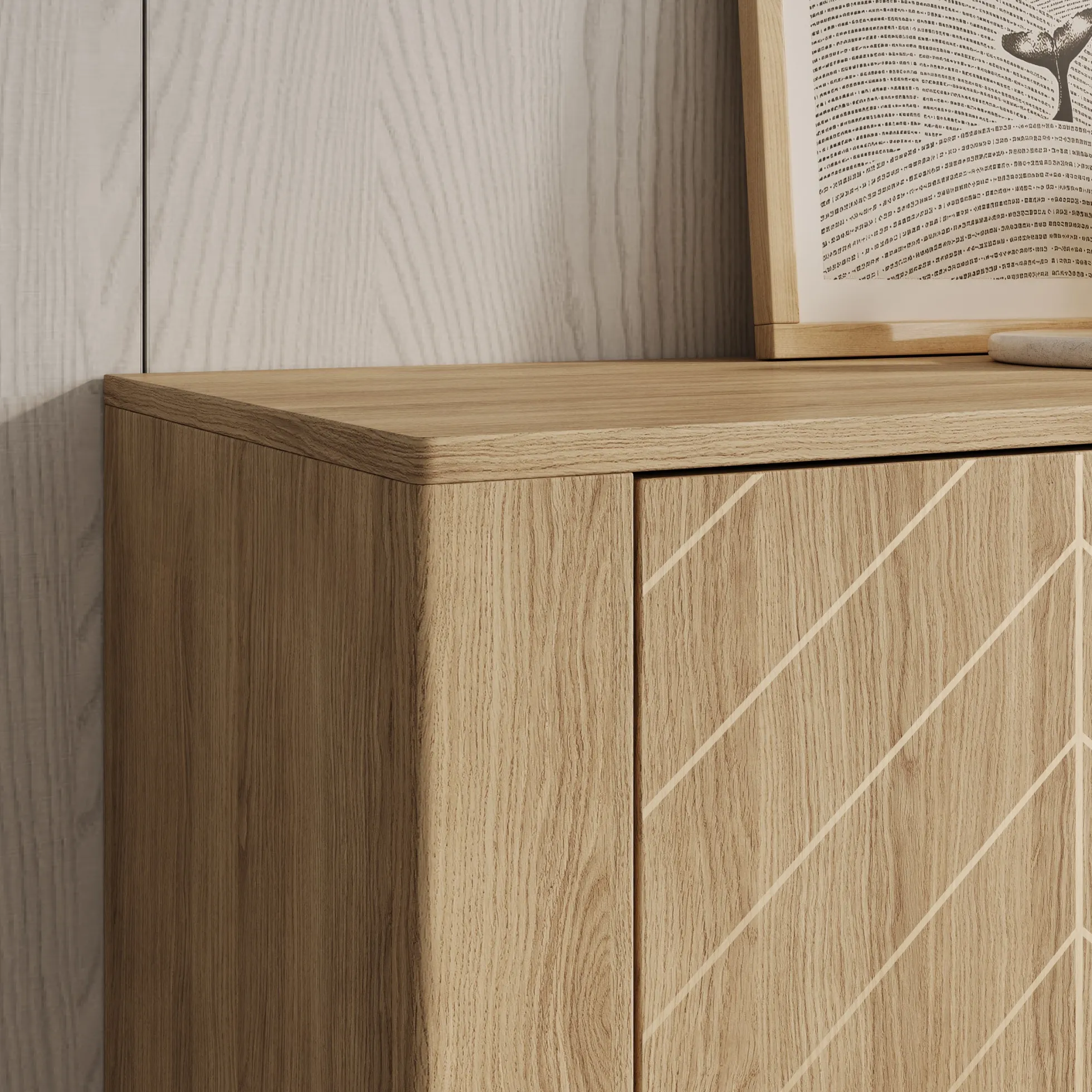 Montera - Dressoir - Eikenpatroon - 103x41x96 cm