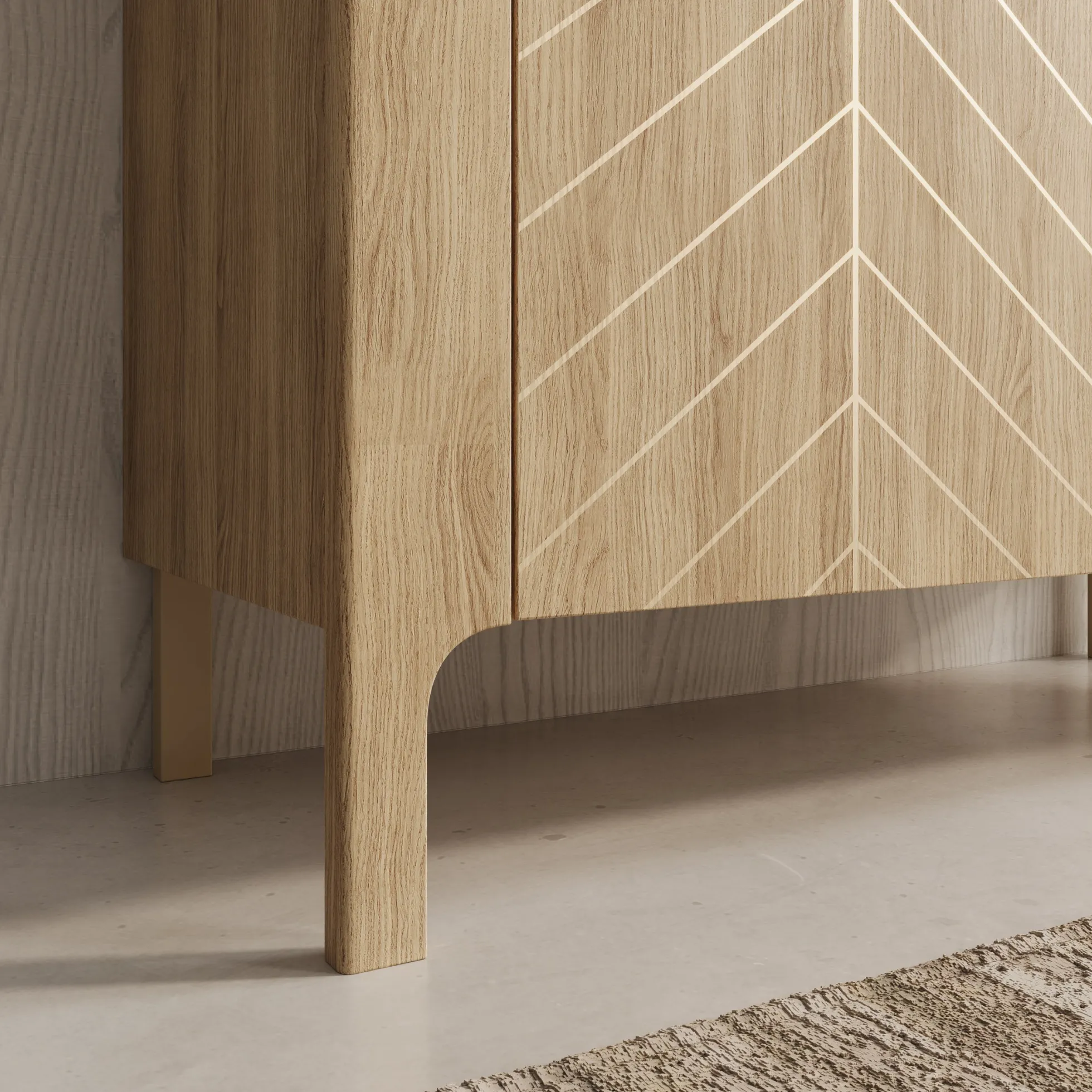 Montera - Dressoir - Eikenpatroon - 103x41x96 cm
