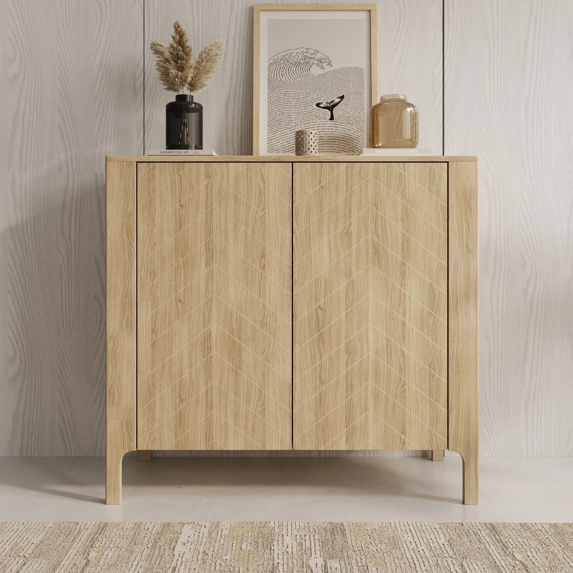 Montera - Dressoir - Eikenpatroon - 103x41x96 cm