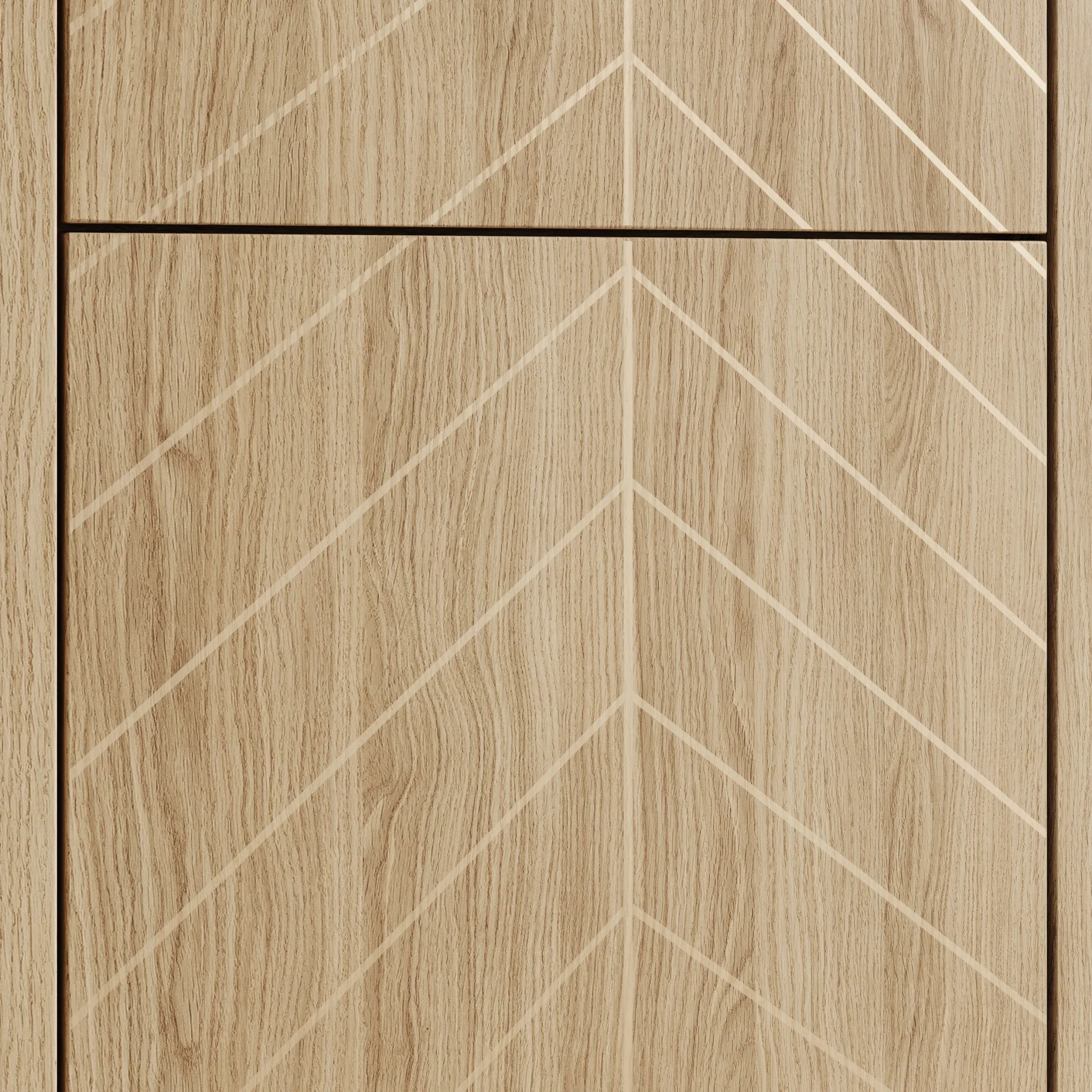 Montera - Vitrinekast met LED - Eikenpatroon - 60x41x198 cm
