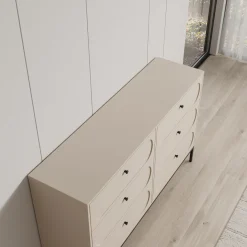 Montserrat - Ladekast 6 lades - Beige - 150x40x92 cm