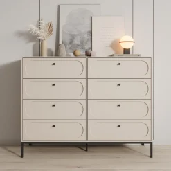 Montserrat - Ladekast met 8 lades - Beige - 150x40x115 cm