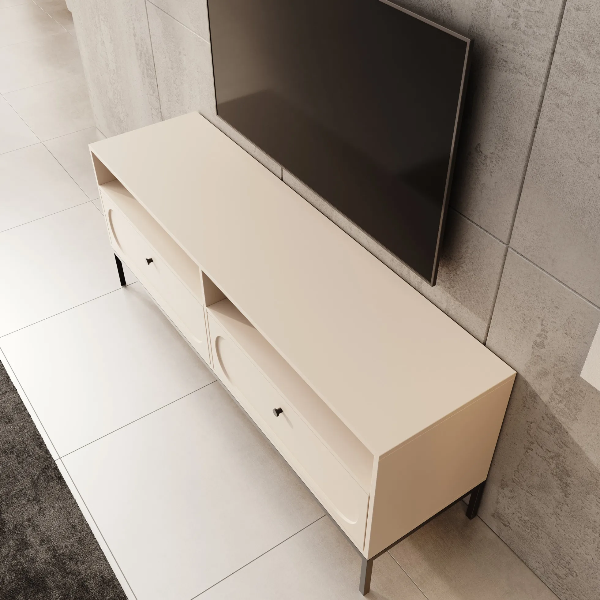 Montserrat - TV-Meubel - Beige - 150x40x60 cm