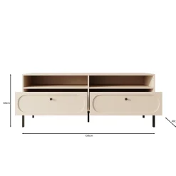 Montserrat - TV-Meubel - Zwart - 150x40x60 cm