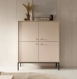 Moreno 2 - Dressoir - Beige - 104x39x125 cm