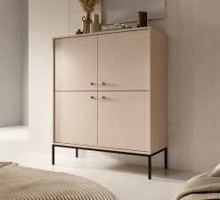 Moreno 2 - Dressoir - Beige - 104x39x125 cm