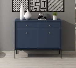 Moreno - Dressoir - Blauw - 104x39x83 cm