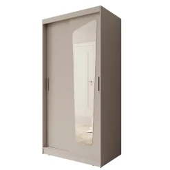 Moyo - Kledingkast met 2 schuifdeuren - Beige - 100x62x200 cm