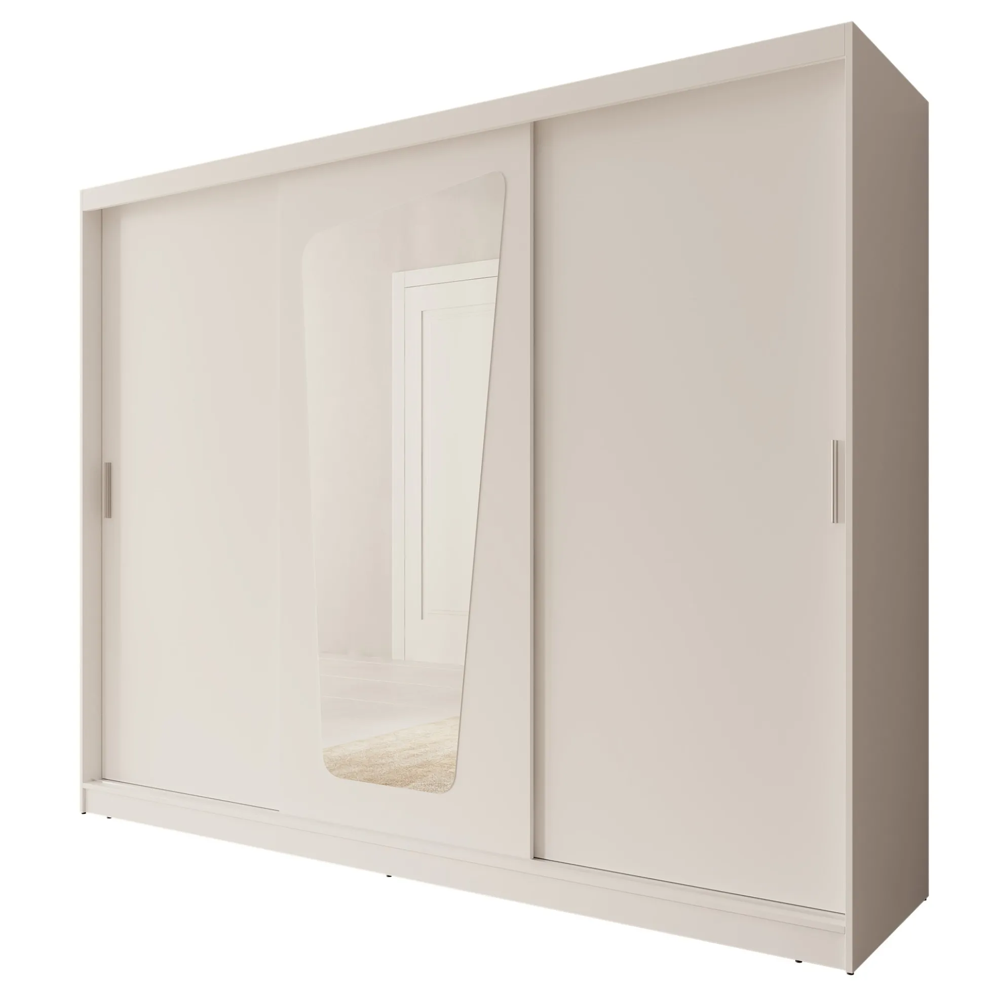 Moyo - Kledingkast met 3 schuifdeuren - Wit - 250x62x200 cm