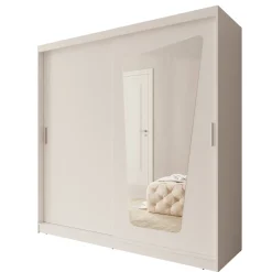 Moyo - Kledingkast met 2 schuifdeuren - Wit - 200x62x200 cm