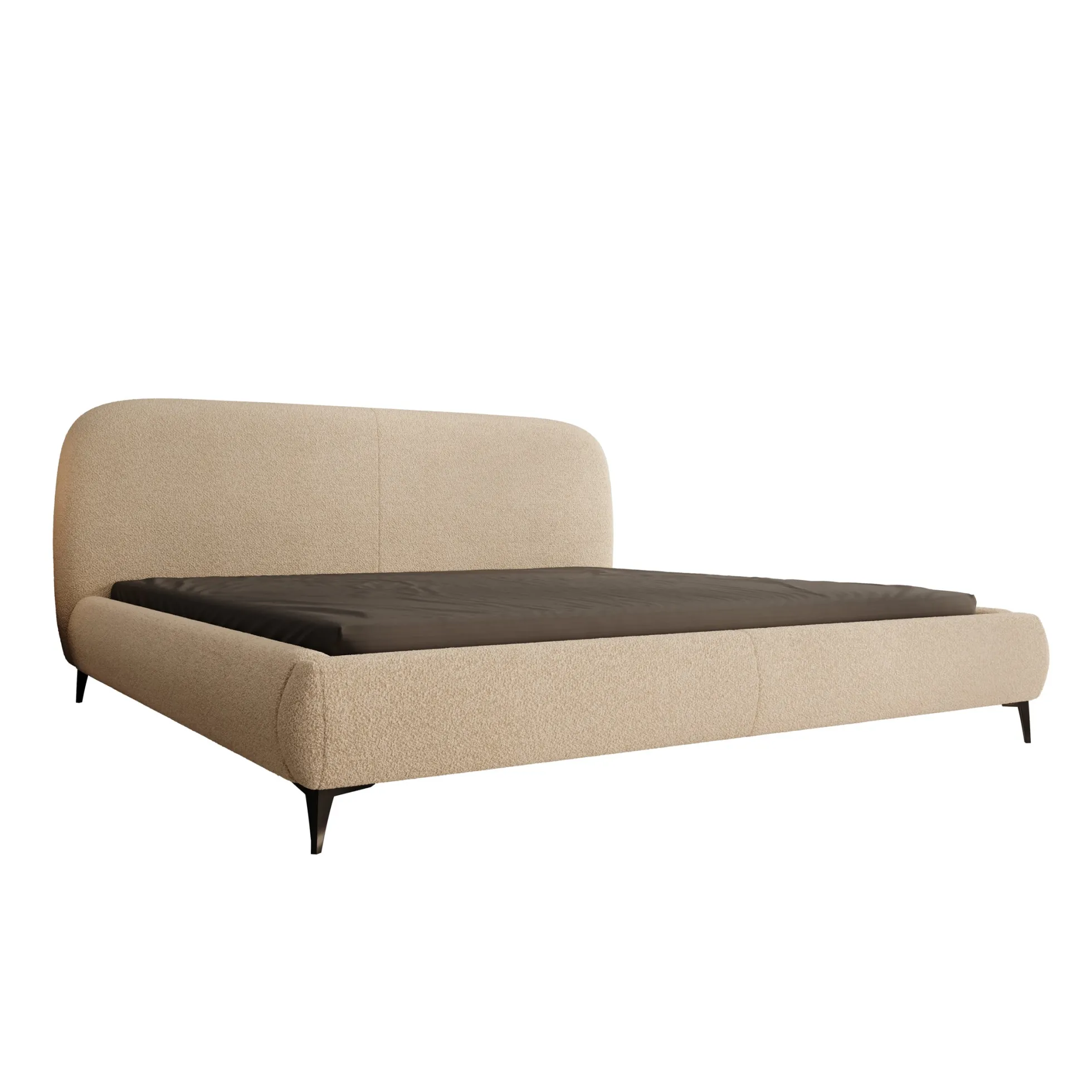 Muralla - Tweepersoonsbed - Beige teddystof - 200x200 cm