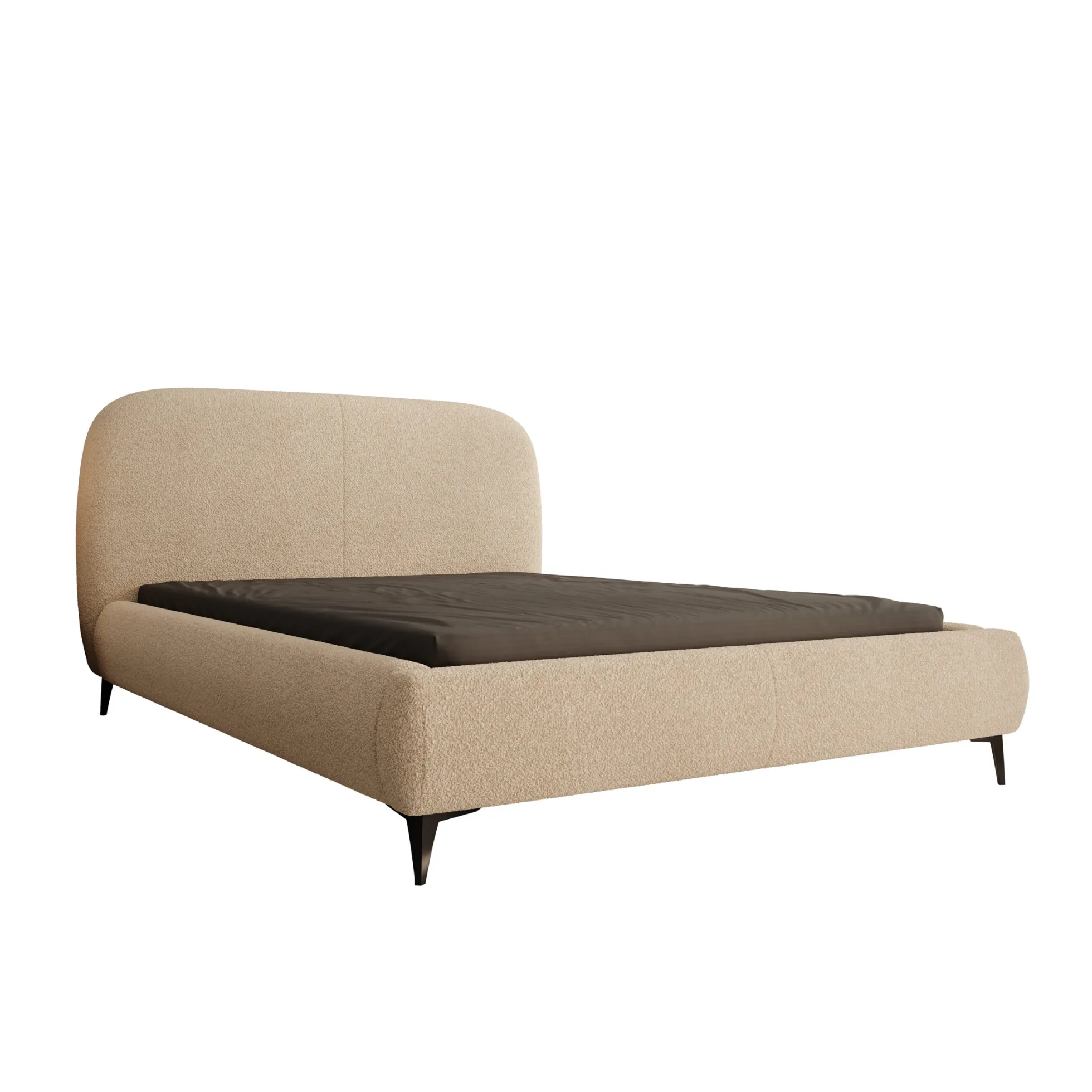 Muralla - Tweepersoonsbed - Beige teddystof - 140x200 cm