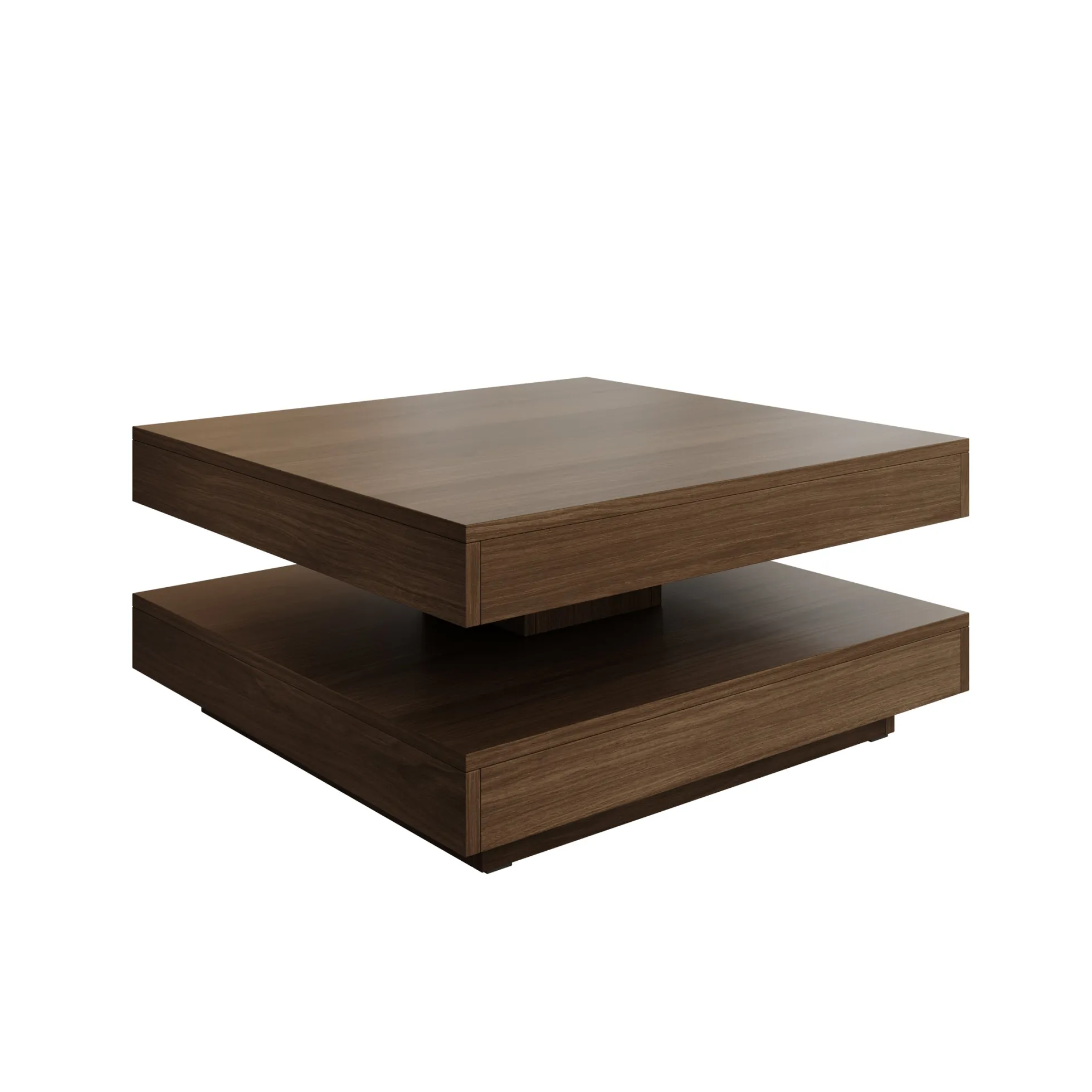 Nao - Salontafel - Walnootpatroon - 70x70x34 cm
