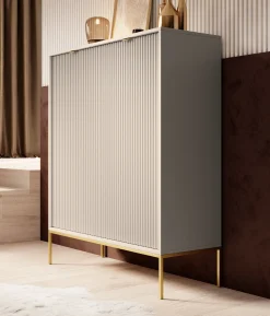 Navil 2 - Dressoir - Beige - 104x39x125 cm