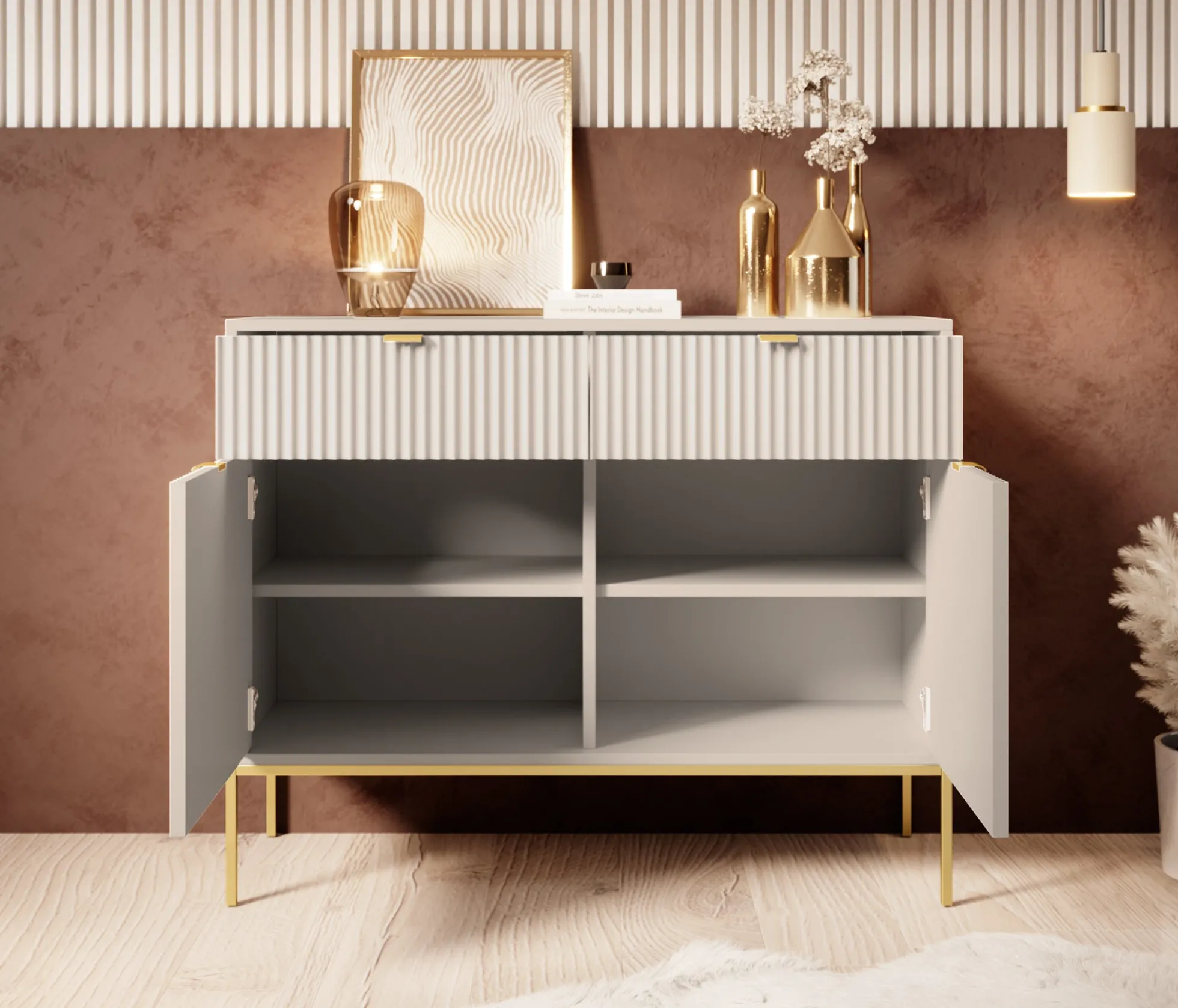 Navil 2 - Dressoir - Beige - 104x39x83 cm