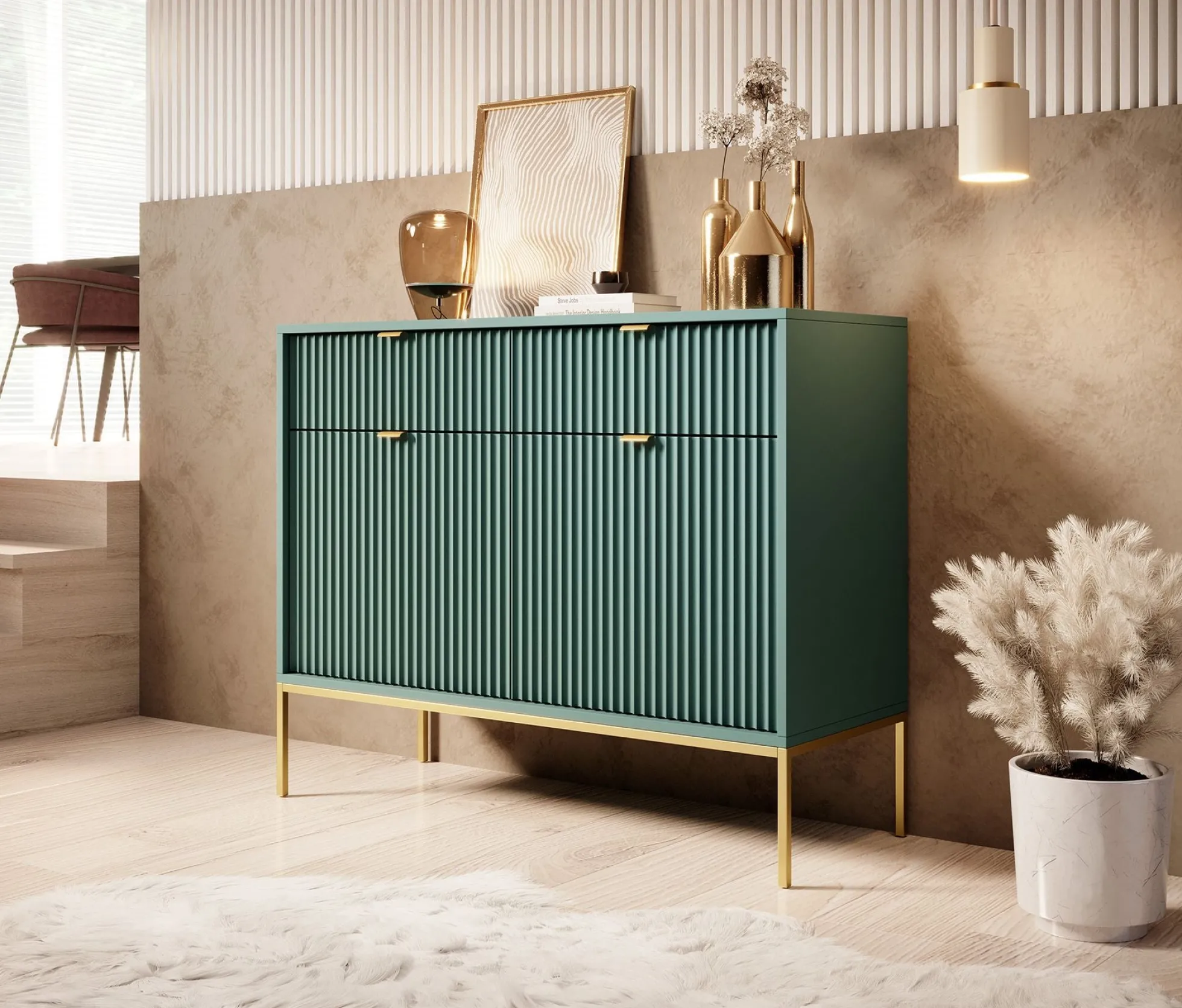 Navil 2 - Dressoir - Groen - 104x39x83 cm