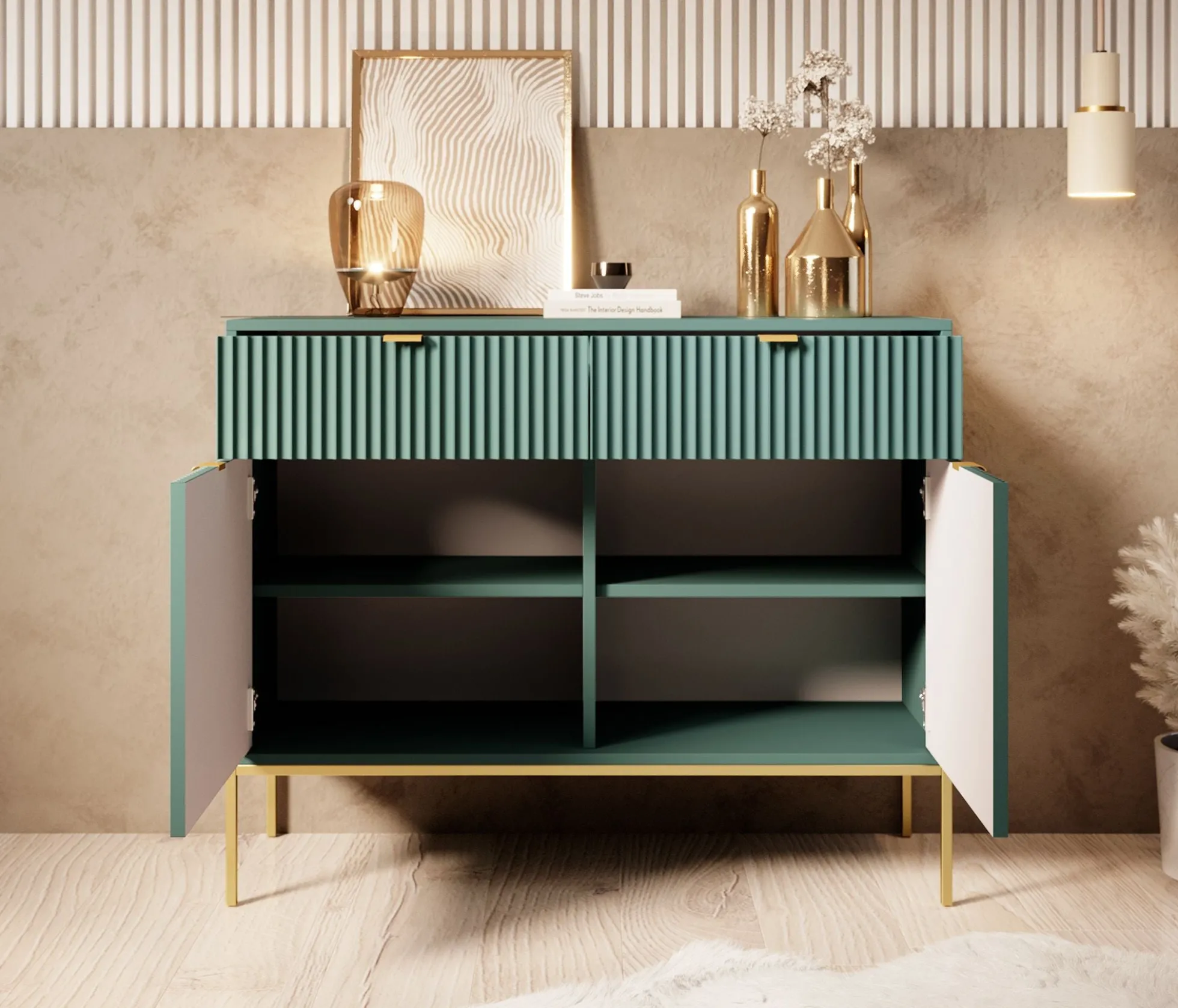 Navil 2 - Dressoir - Groen - 104x39x83 cm