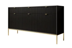 Navil 2 - Dressoir - Zwart - 154x39x83 cm